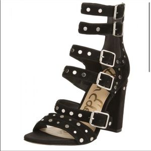 Sam Edelman Silver studded black heels